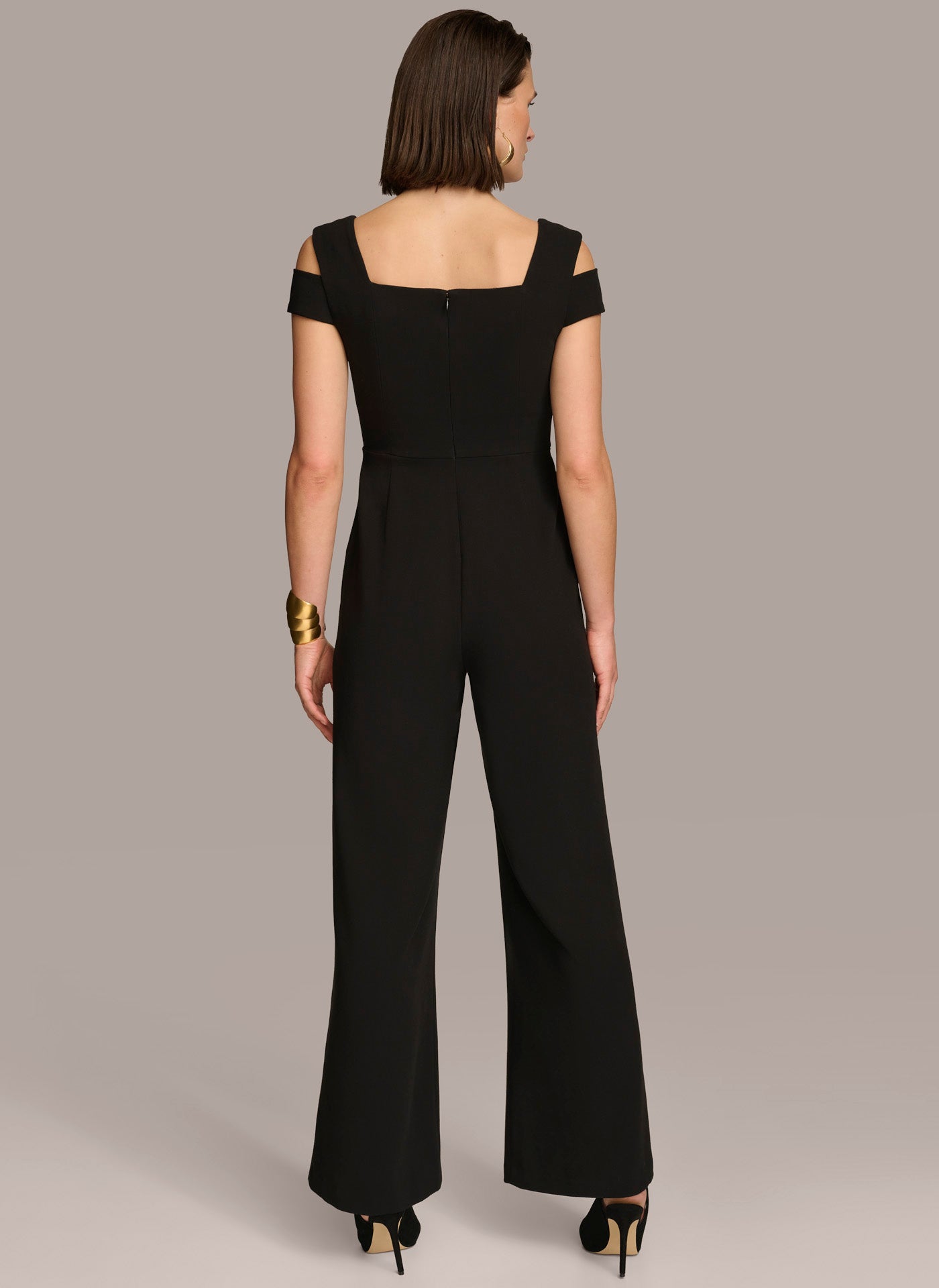 (image for) GREEN COLD SHOULDER JUMPSUIT 